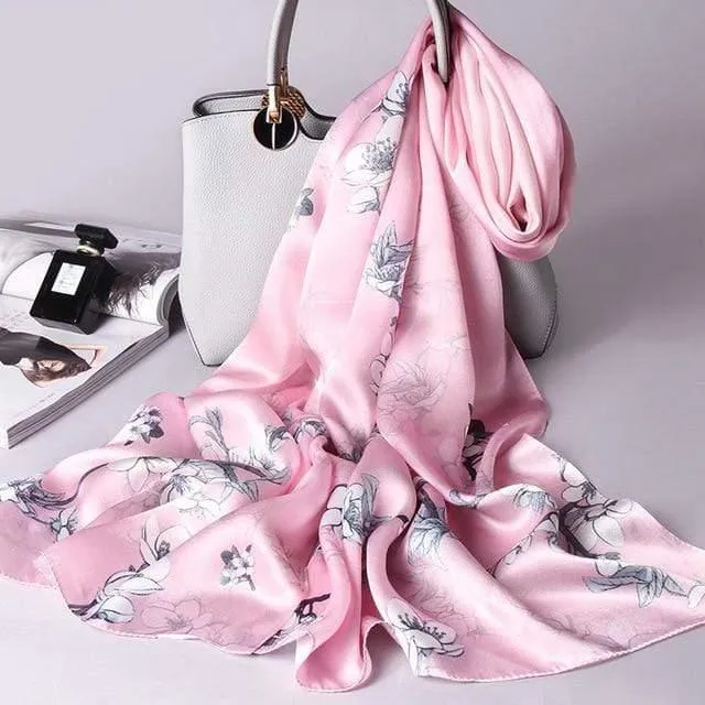 100% Real Silk Scarf