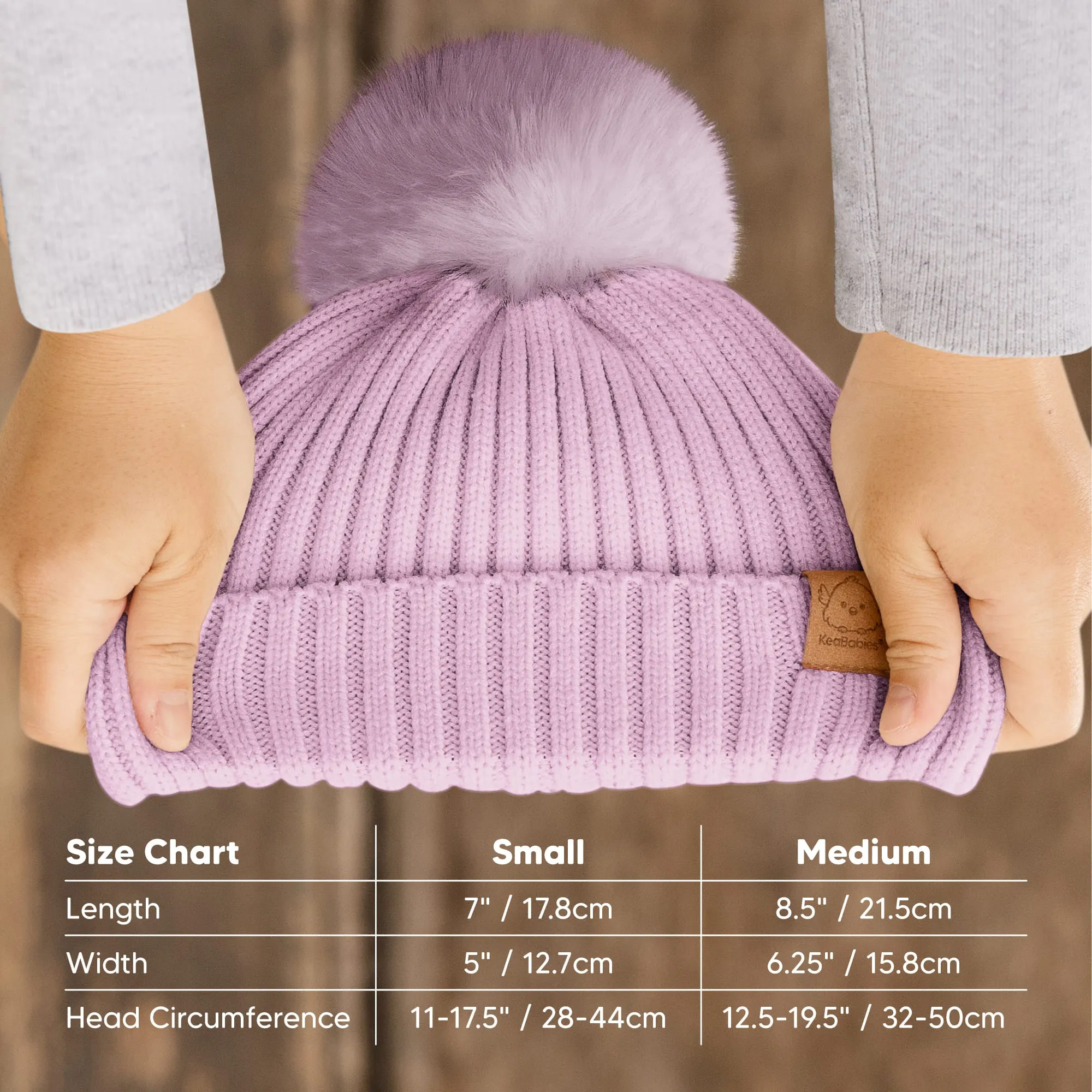 2-Pack Pom Knitted Beanie (Regalia)