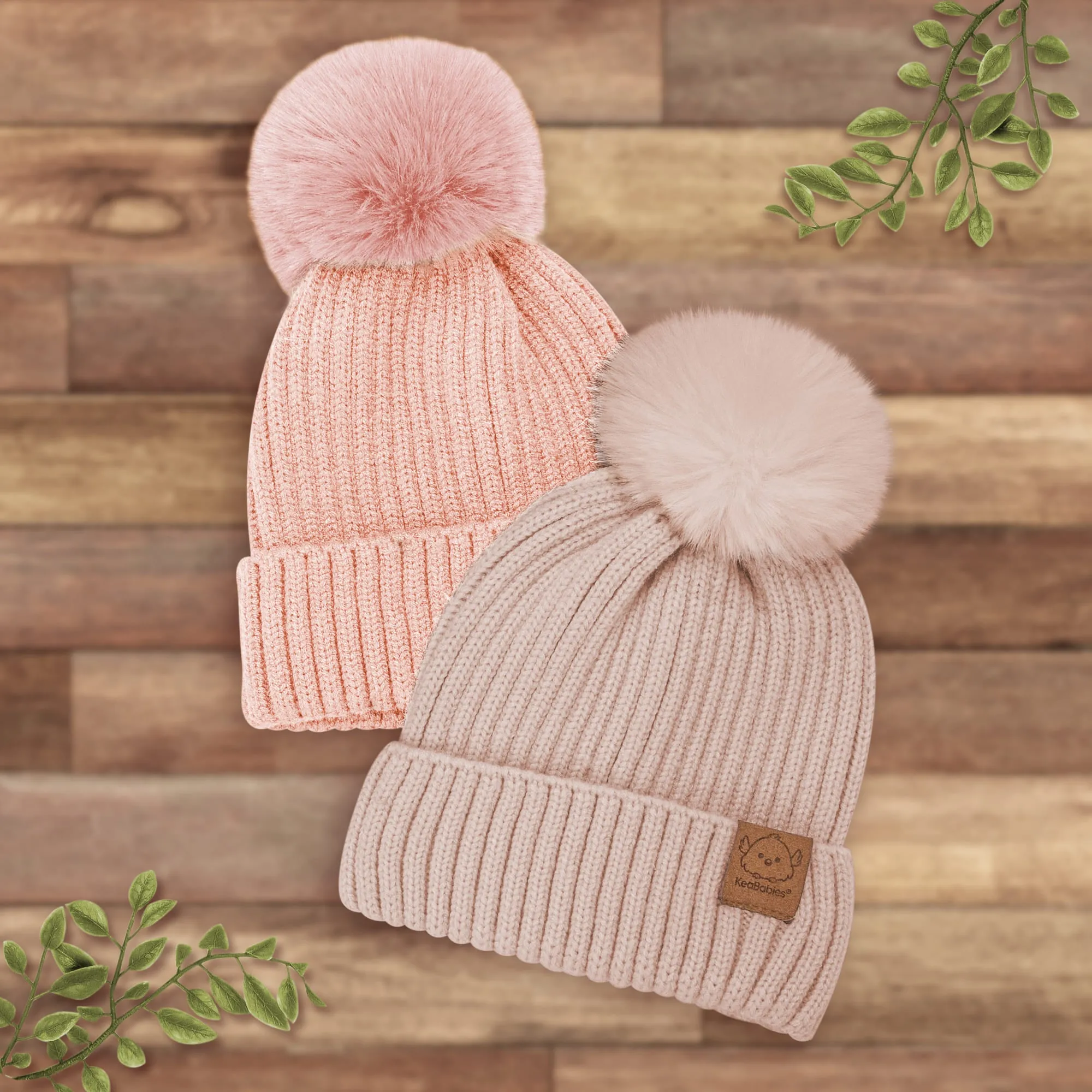 2-Pack Pom Knitted Beanie (Regalia)