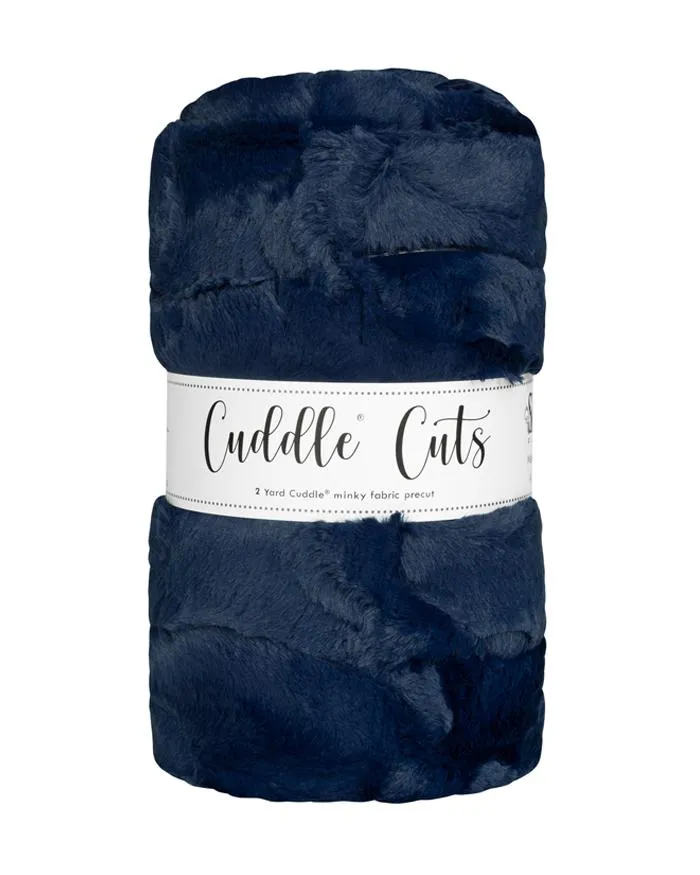 2 Yard Cuddle Cuts Hide -  Navy