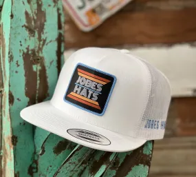 2021 Jobes Hats Trucker -All white/ retro (Limited)