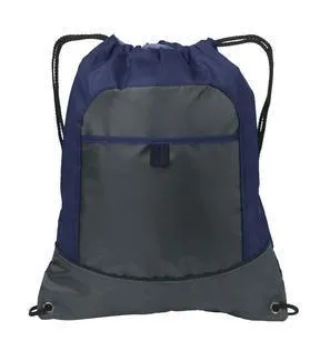 Affordable Drawstring Bags /Two Tone Pocket Cinch Pack