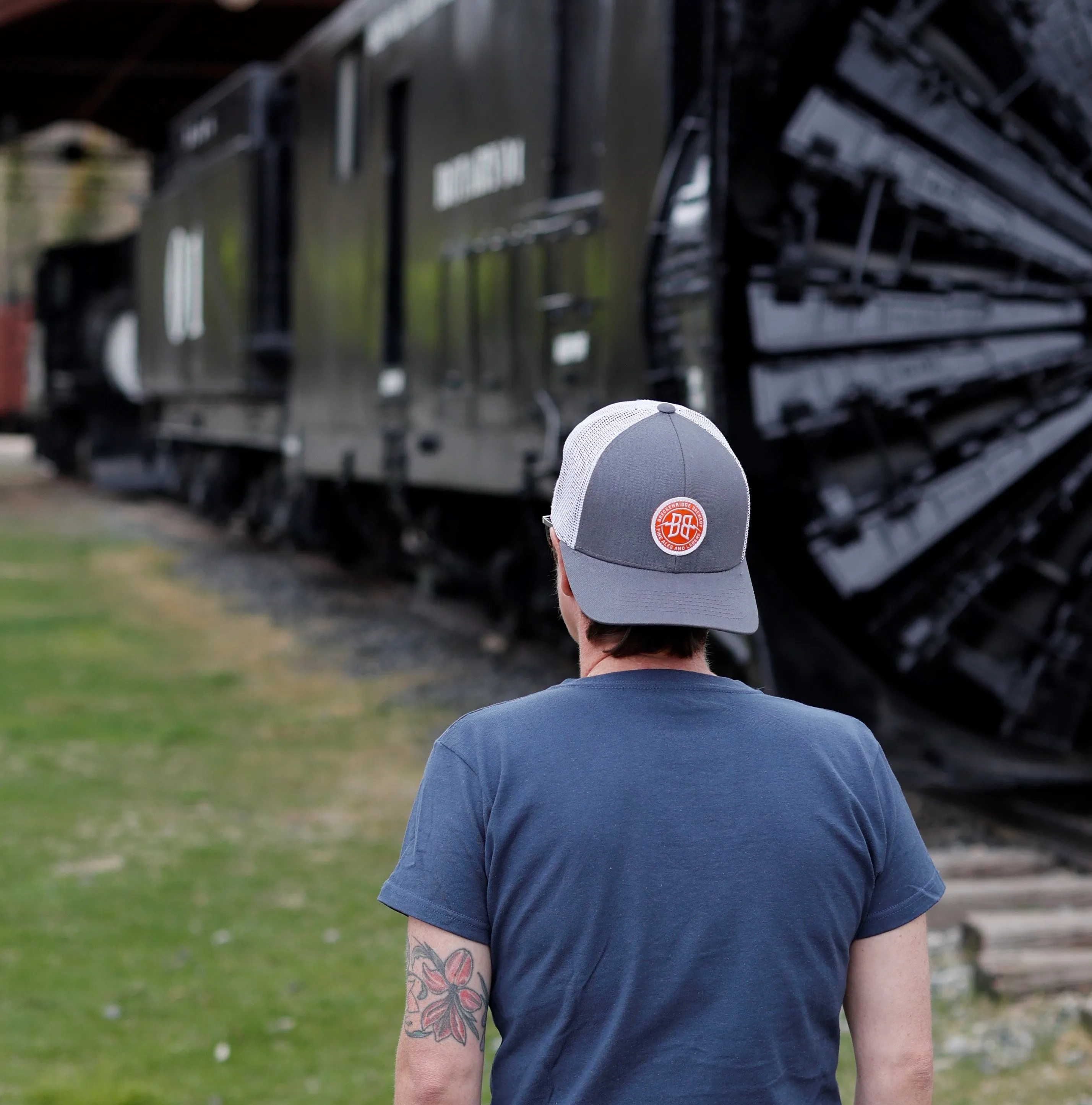 BB Orange Patch Trucker