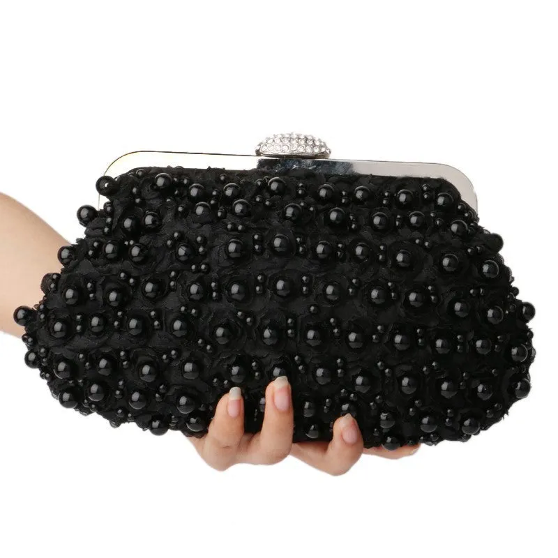 Beaded women evening handbag,  wedding bridal handbag