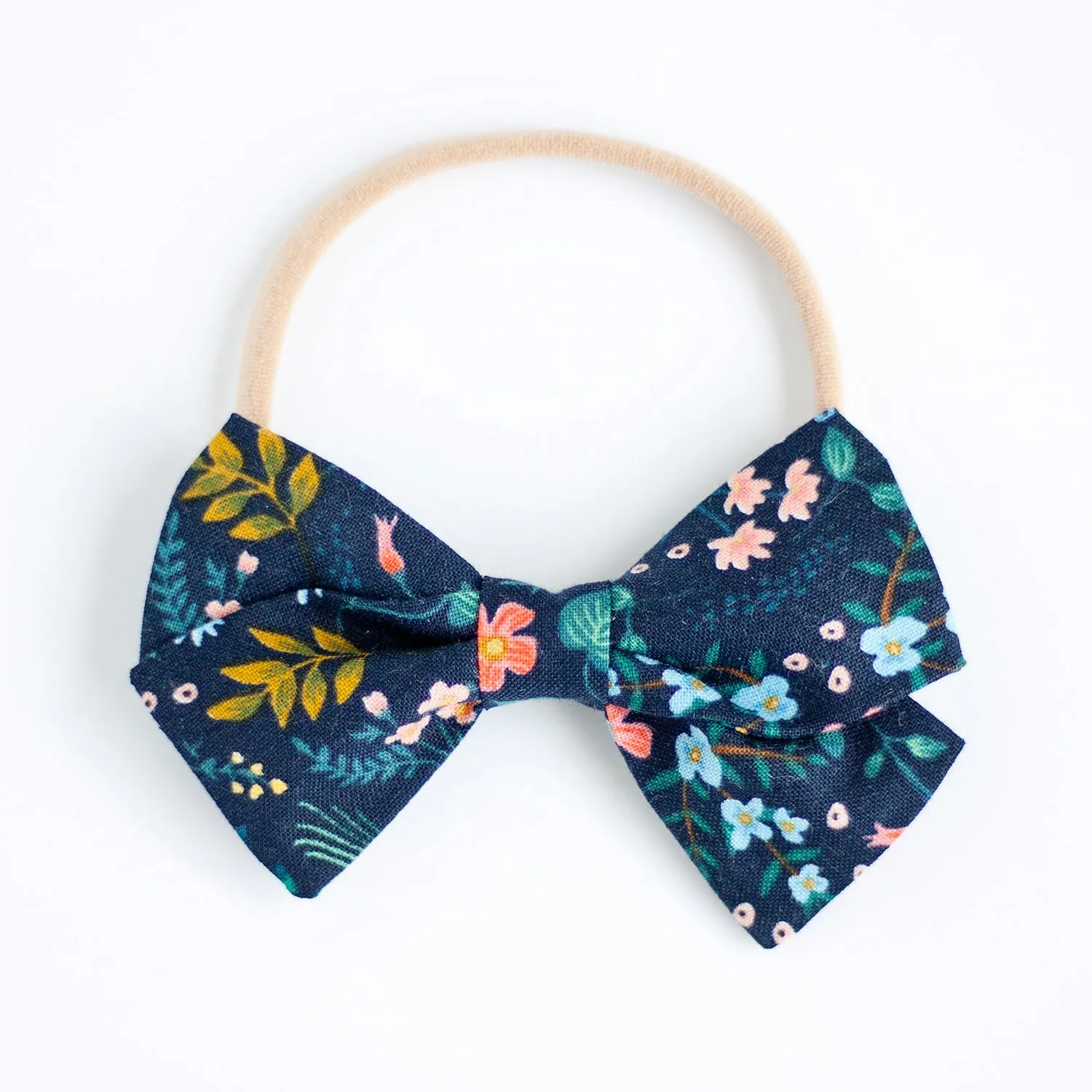 Boy's Bow Tie / Navy Metallic Floral