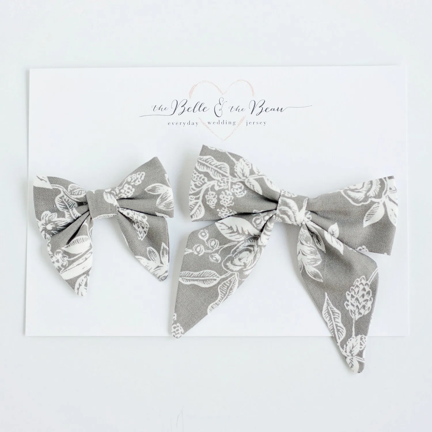 Boy's Pocket Square / Grey Toile