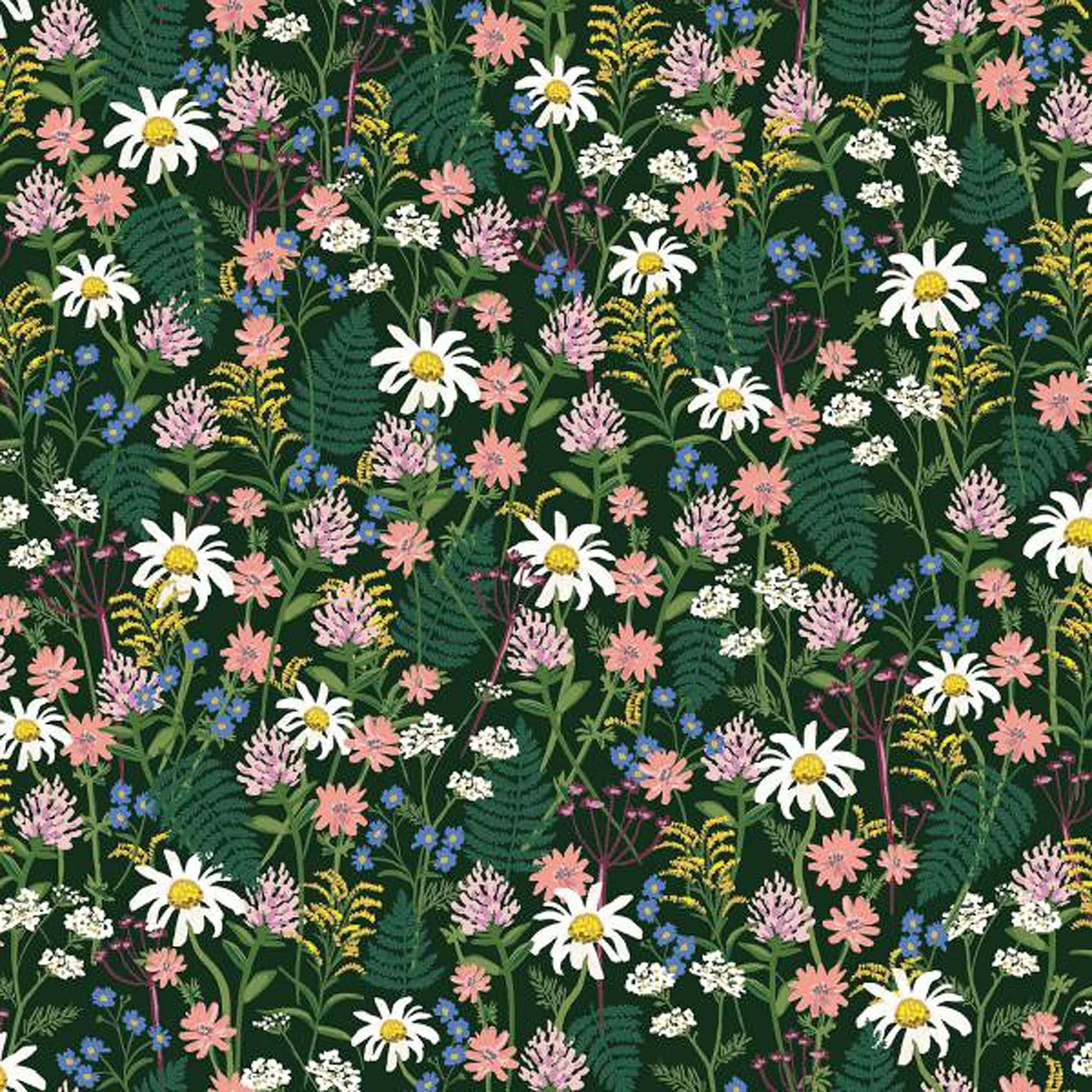 Boy's Pocket Square / Wildflowers In Hunter