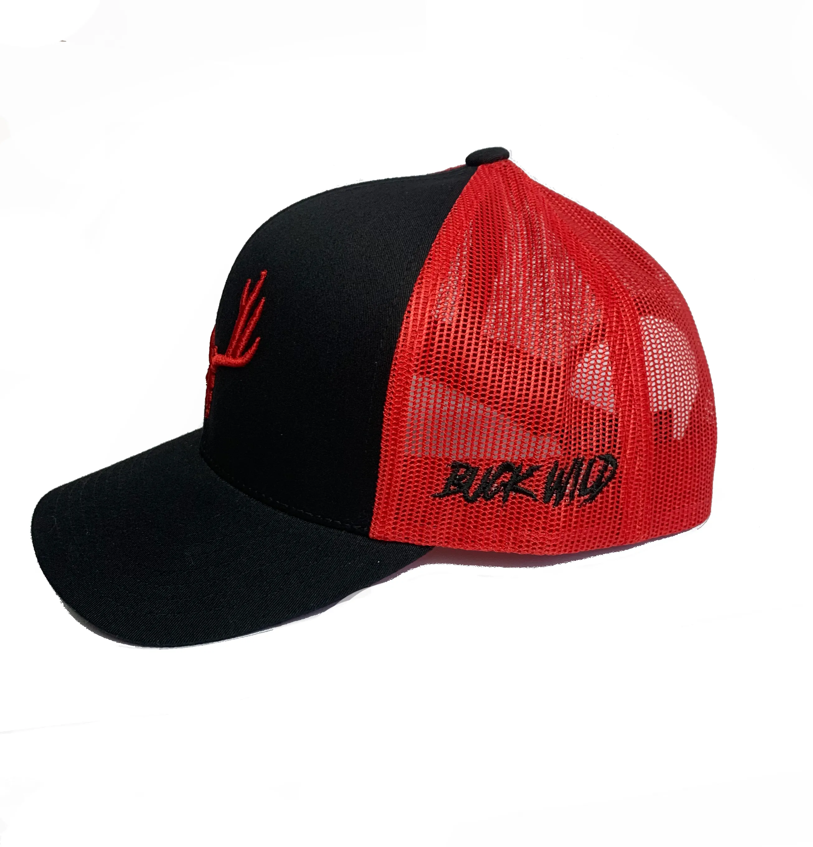 Buckwild Muley Red and Black Snap Back  Hat