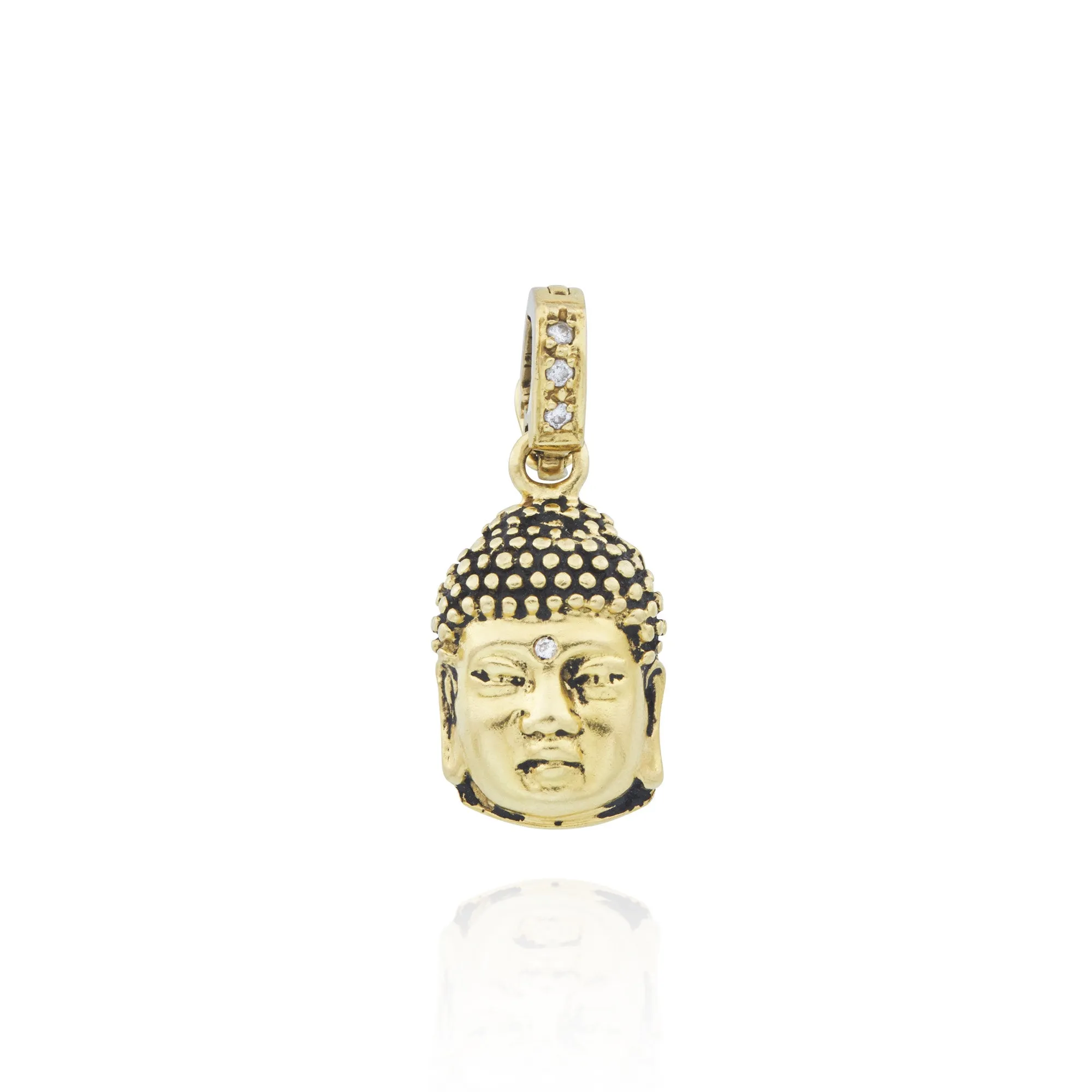 'Buddha of Wisdom' Charm 18kt Green Gold