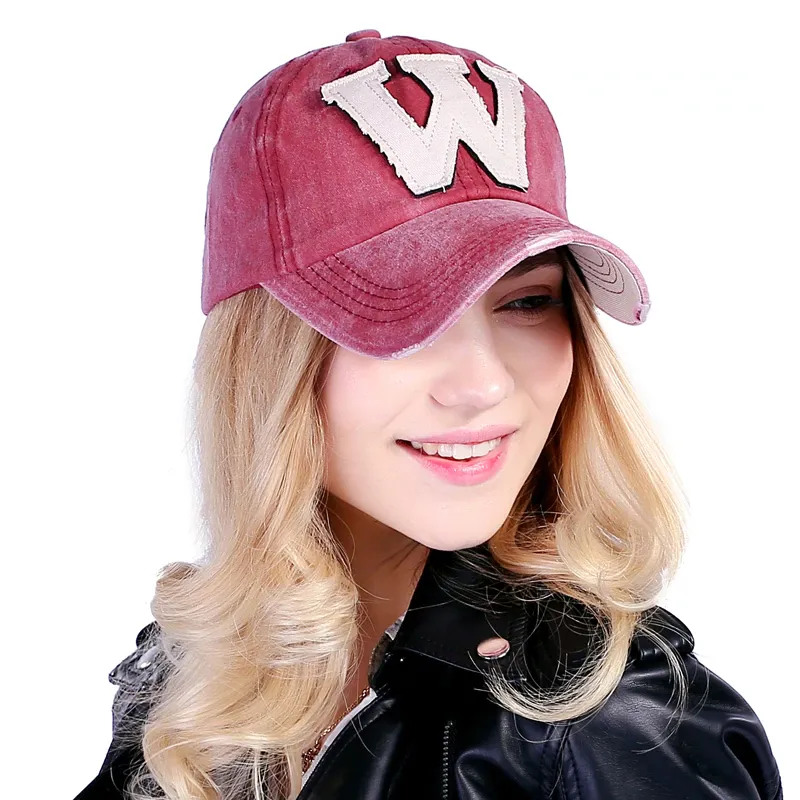 Embroidery Letter W Baseball Cap