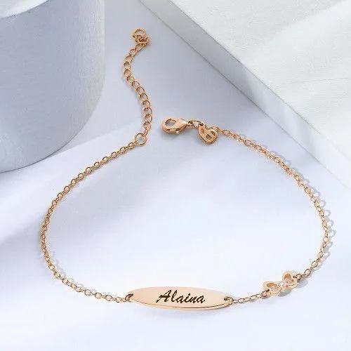 Engraved Bracelet Personalized Bracelet Name Jewelry