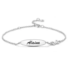 Engraved Bracelet Personalized Bracelet Name Jewelry