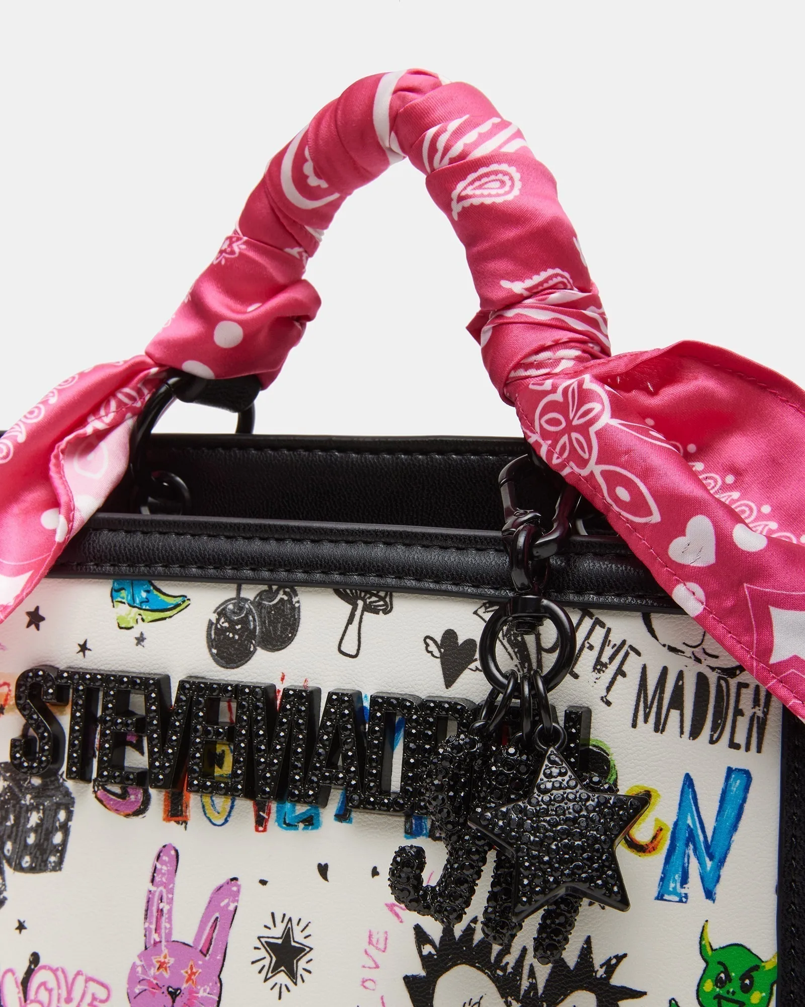 EVELYN BANDANA BAG BLACK MULTI