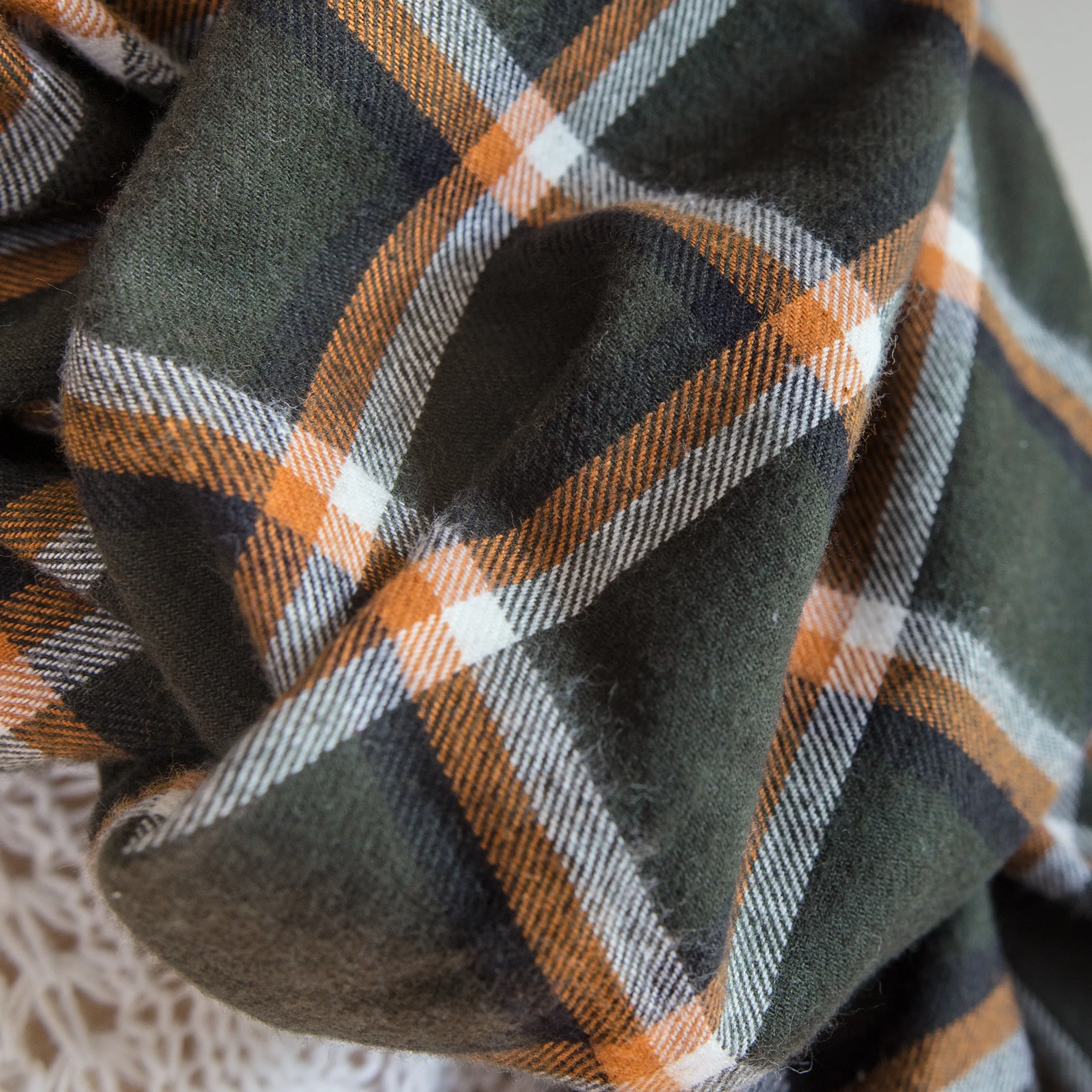 Fall Plaid Infinity Scarf