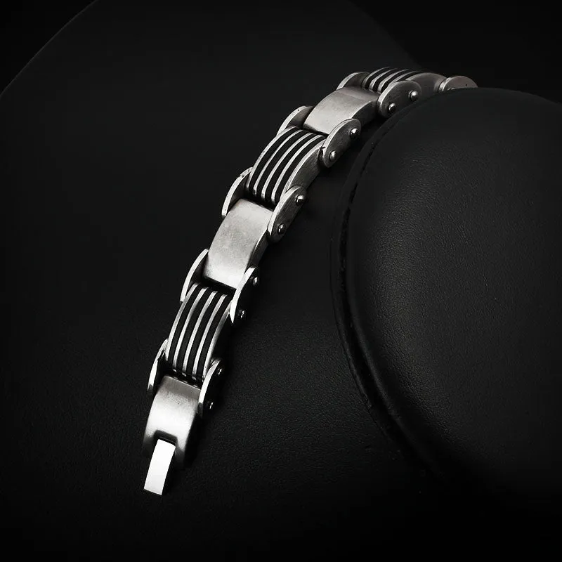 Fashion 225mm Stainless Steel Bracelets & Bangles Men Punk Jewelry