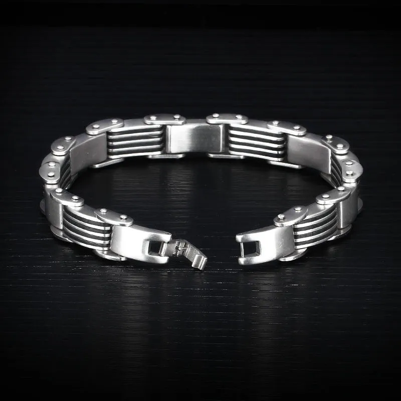 Fashion 225mm Stainless Steel Bracelets & Bangles Men Punk Jewelry