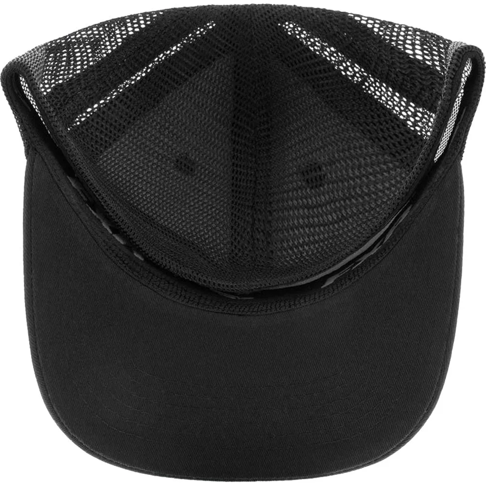 FXR  Cast Baseball Hat Cap Curved Brim Mesh Flex Band Comfort Black White