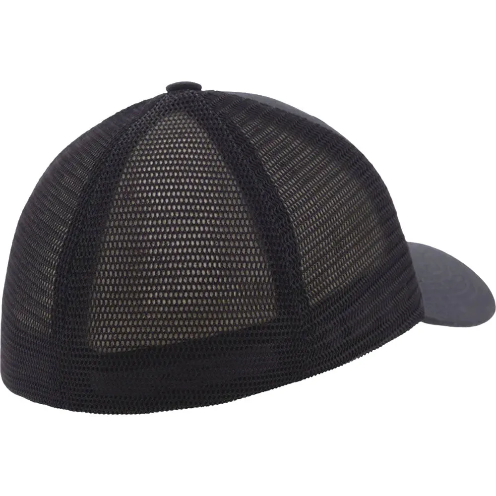 FXR  Cast Baseball Hat Cap Curved Brim Mesh Flex Band Comfort Black White