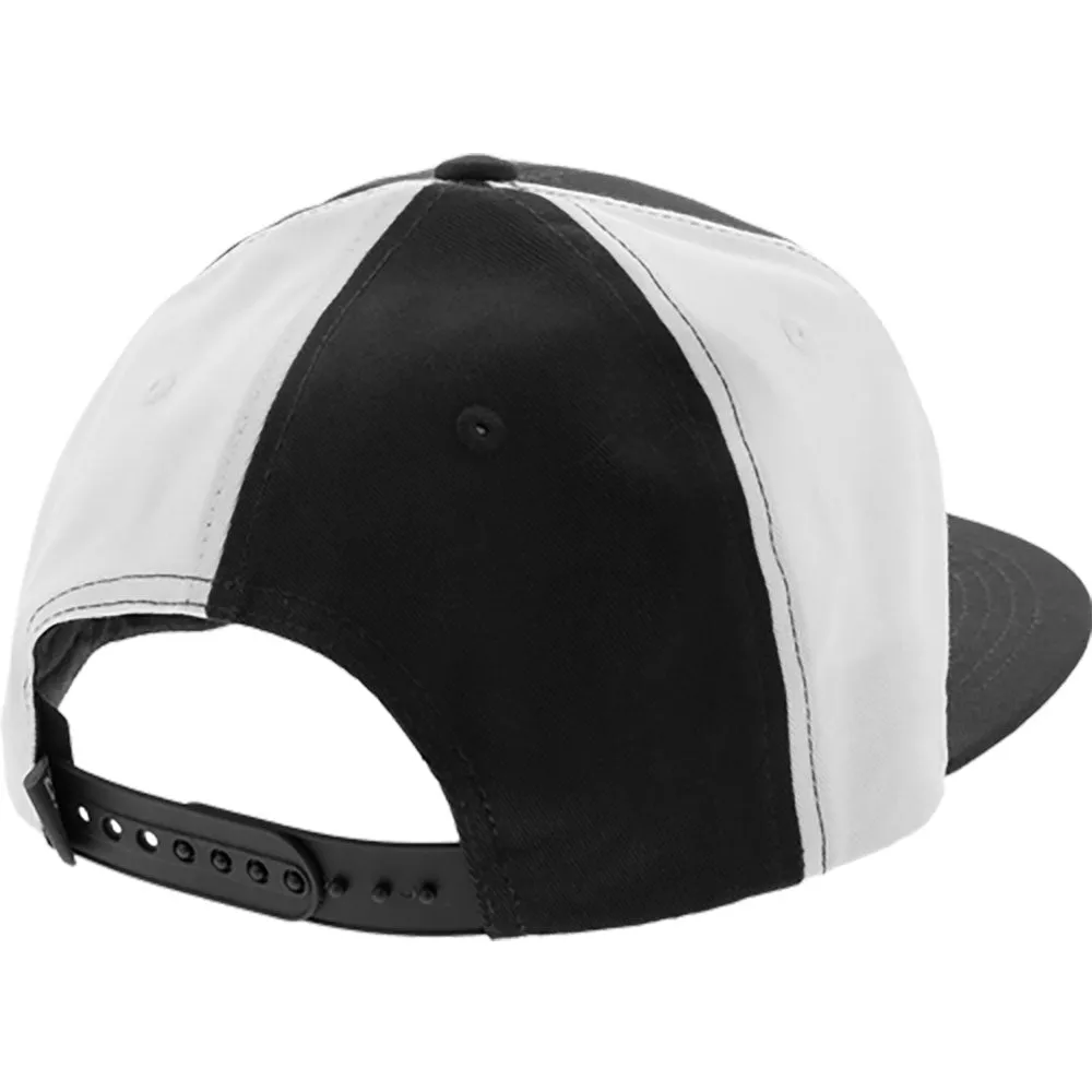 FXR  Rhombus Hat Cotton Snap Back Trucker Style Flat Brim Black Grey