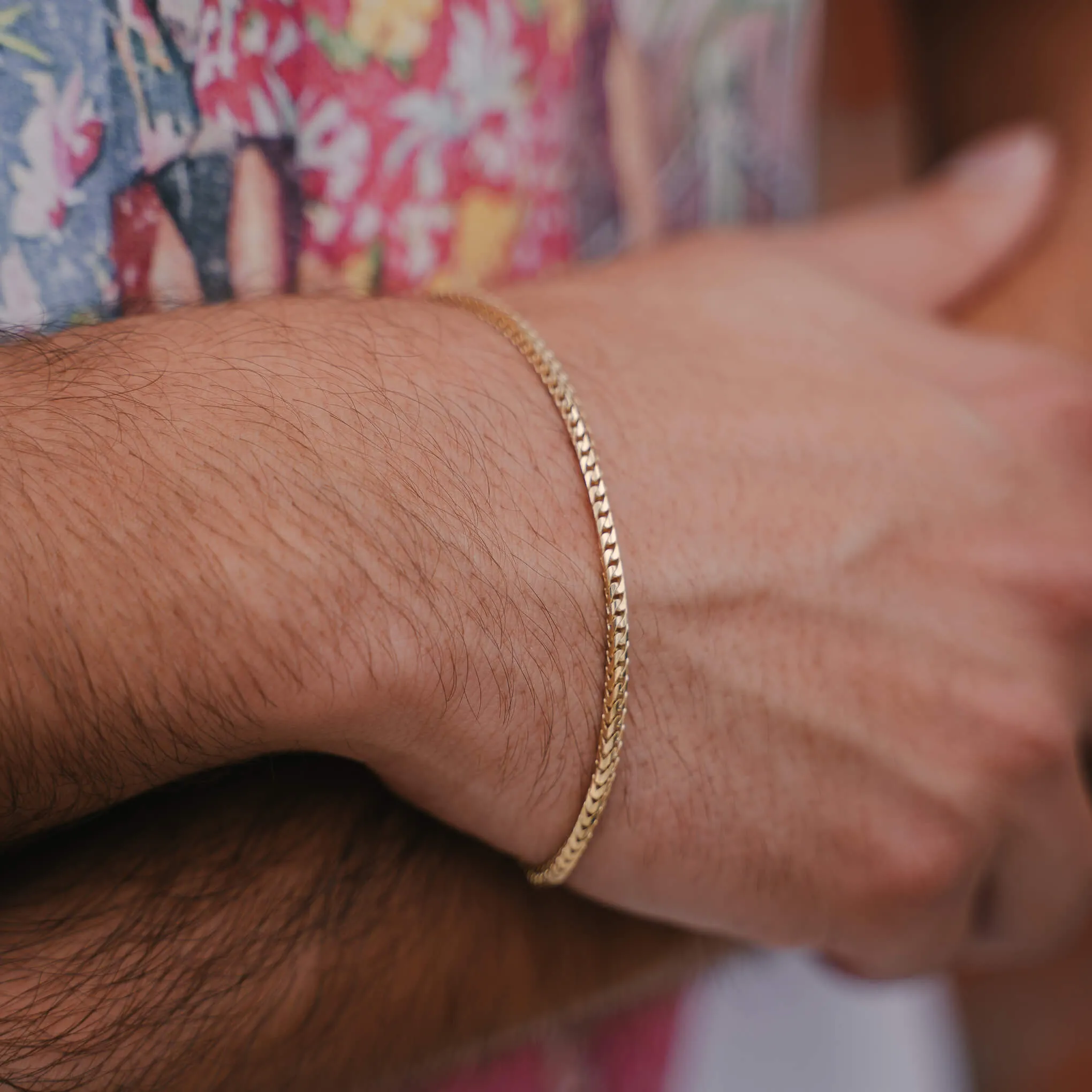 Gold Franco Link Bracelets