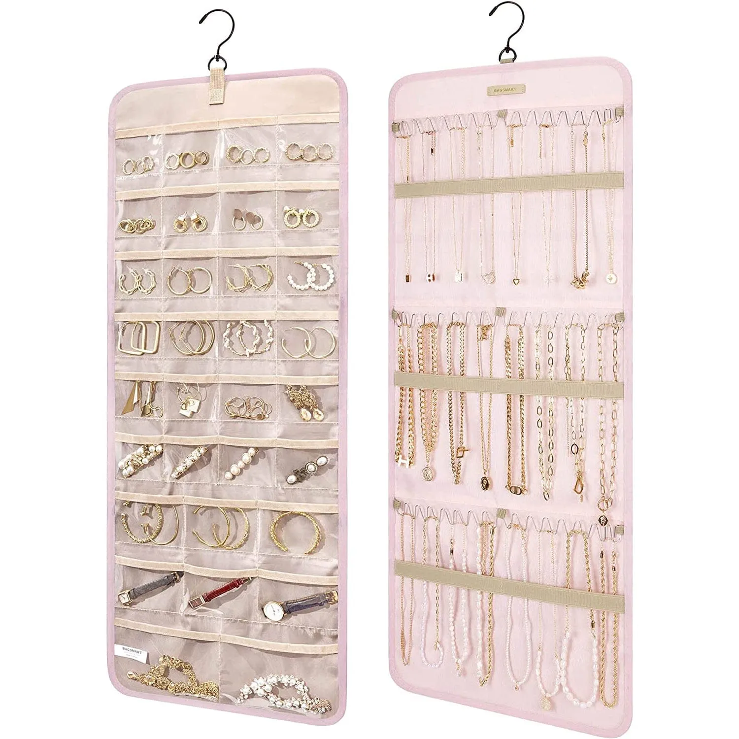 Hanging Jewelry Organizer Storage Roll