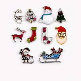 Holiday Collection Free Floating Charms for Charm Locket Necklaces