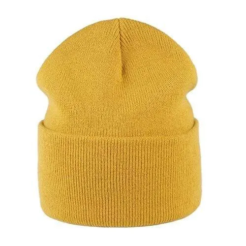 Knitted Autumn Beanie Hats