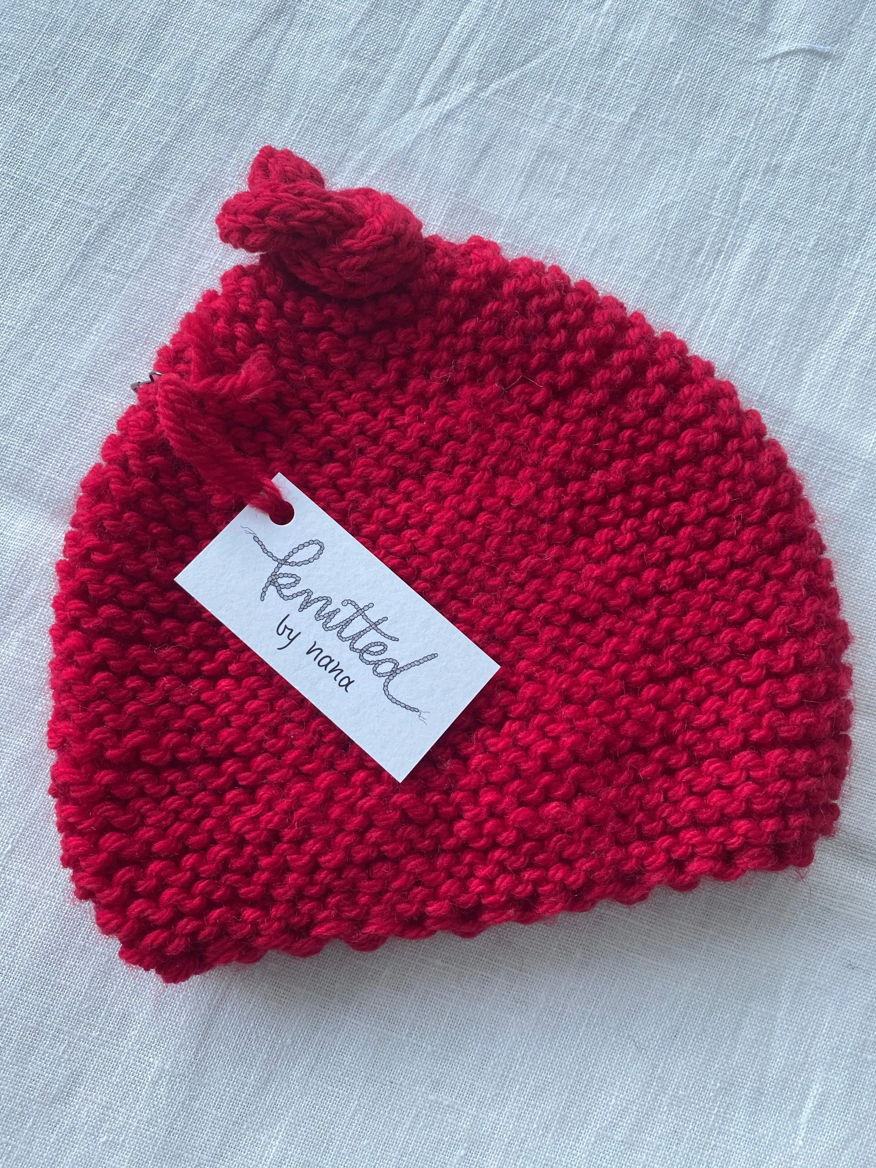 Knitted by Nana Merino Beanie - Love Heart