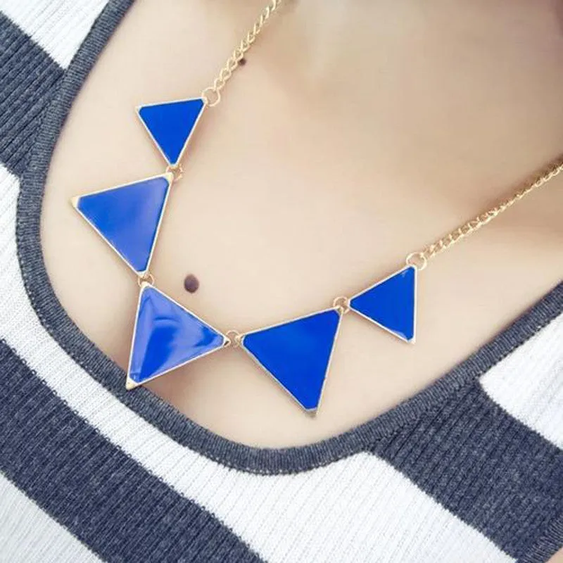 Kolovrat Women Statement Maxi Necklace Chunky Necklaces & Pendants Triangles Necklaces Choker Collier Femme Fashion Jewelry