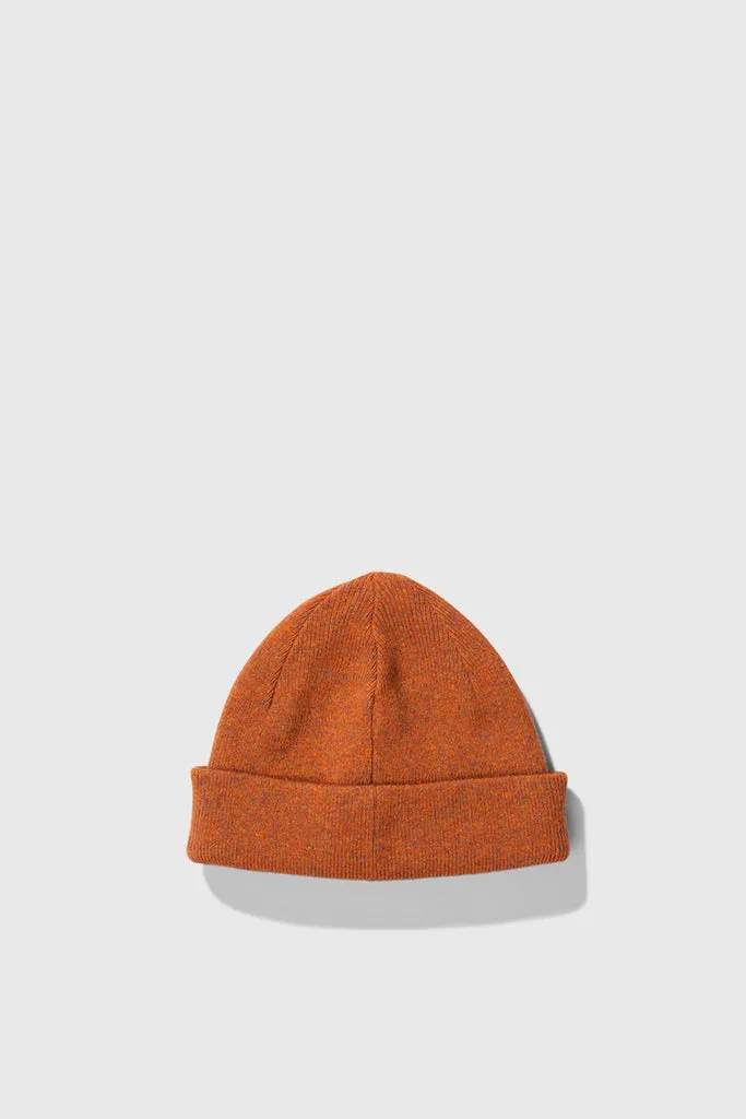 Light Wool Beanie - Cadmium Orange