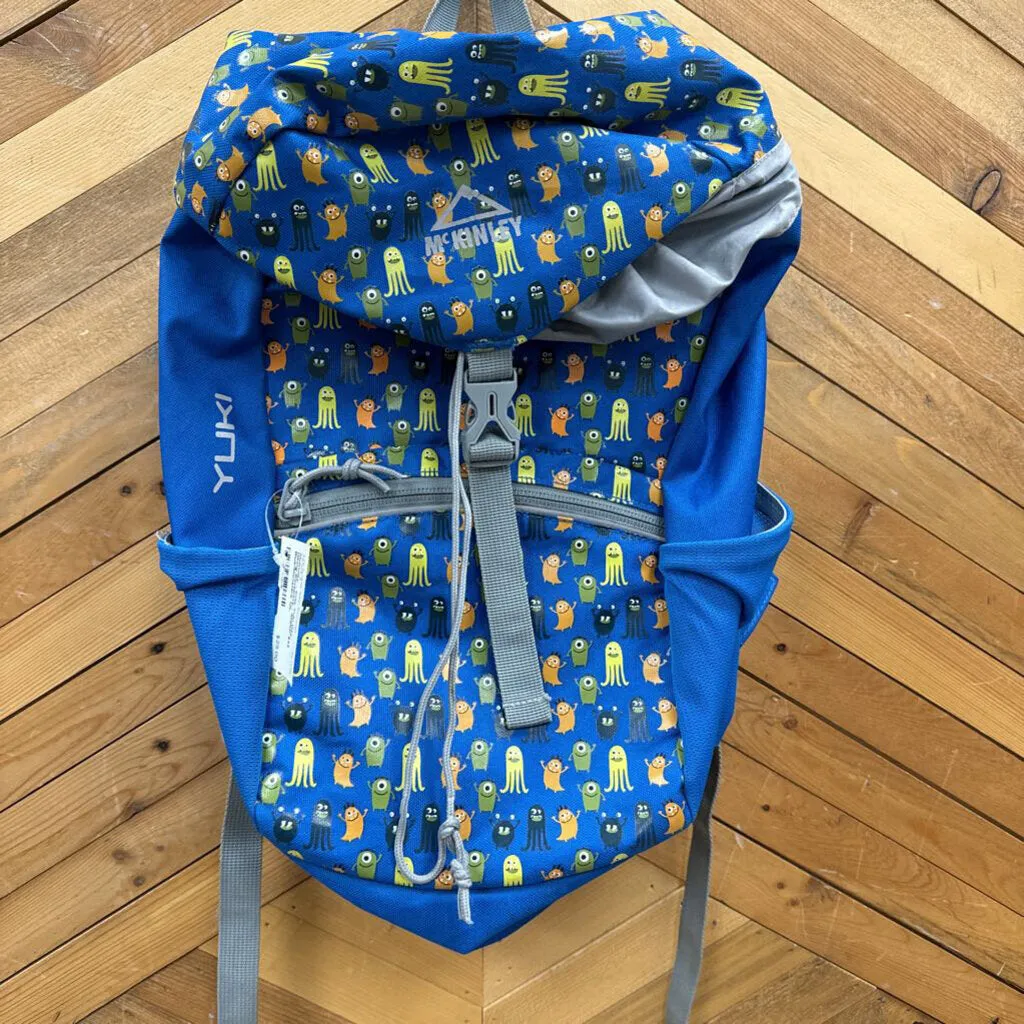 McKinley - Kids Yuki Day Hiking Backpack - MSRP $45: Blue/Monsters--12L