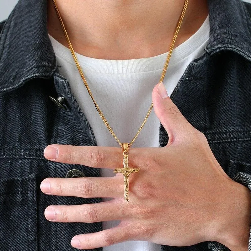 Men's Christian Necklace <br> Jesus Saves