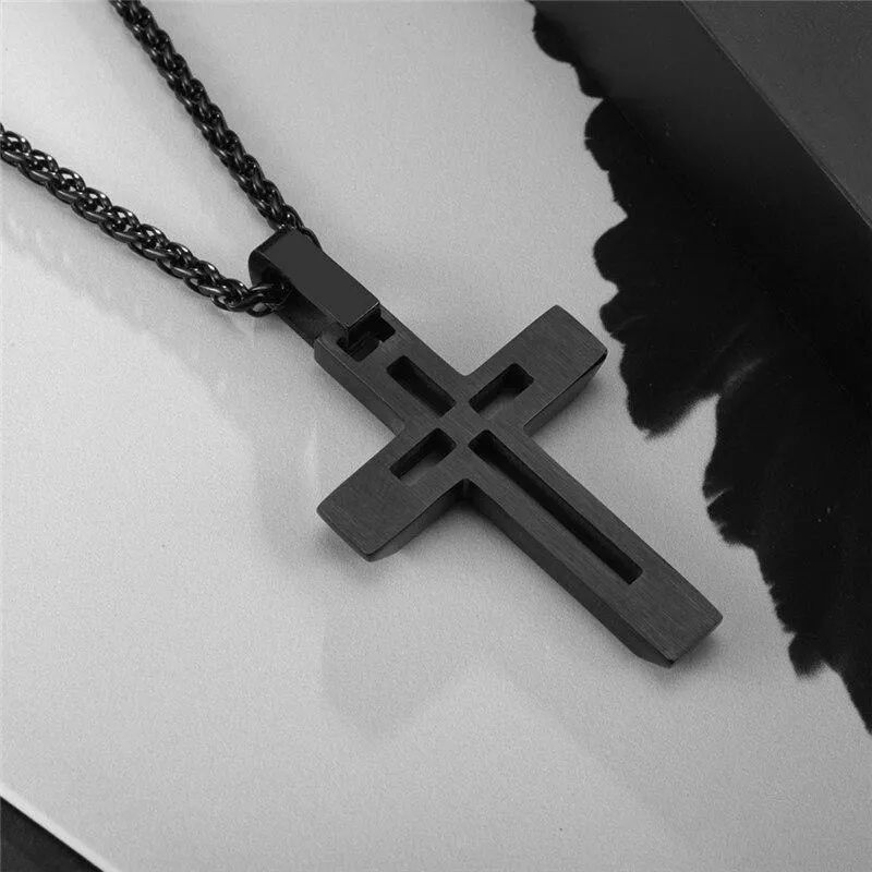 Men's Christian Necklace <br> Zirconia