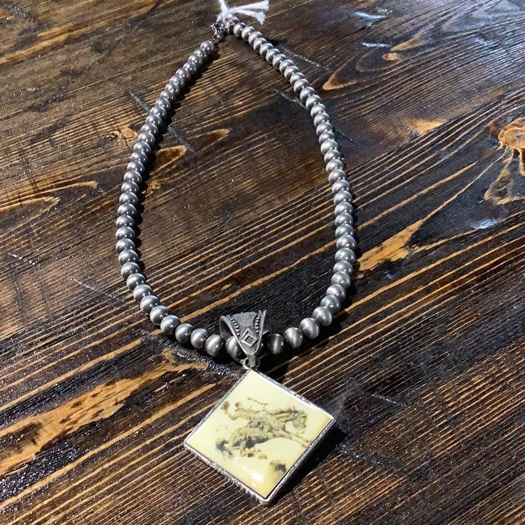 Necklaces with picture pendant