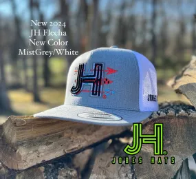 NEW 2024 JH Cap- MistGrey/White JH Flecha cap