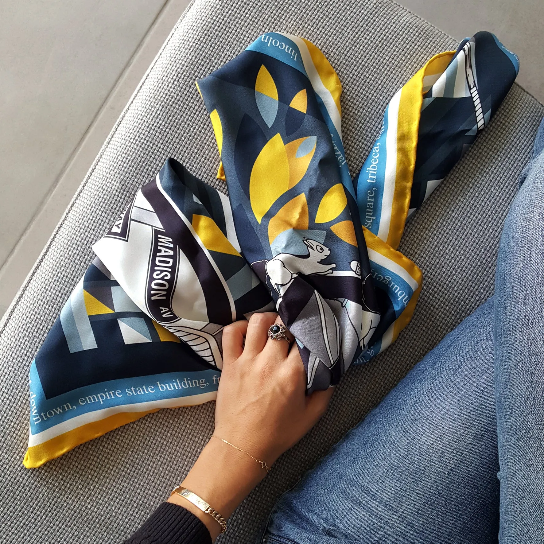 New York | Silk Scarf 90