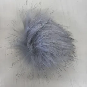 Pom Poms Grey - 10cm with Snap Fastener