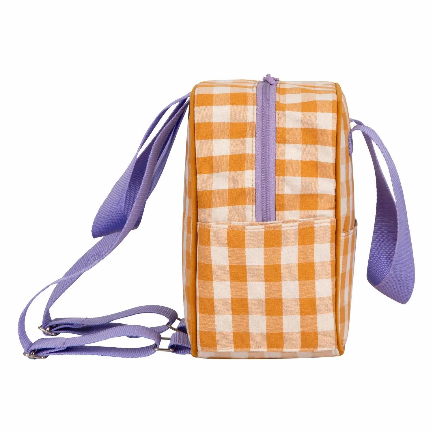 Small Backpack | Gingham | Sunflower