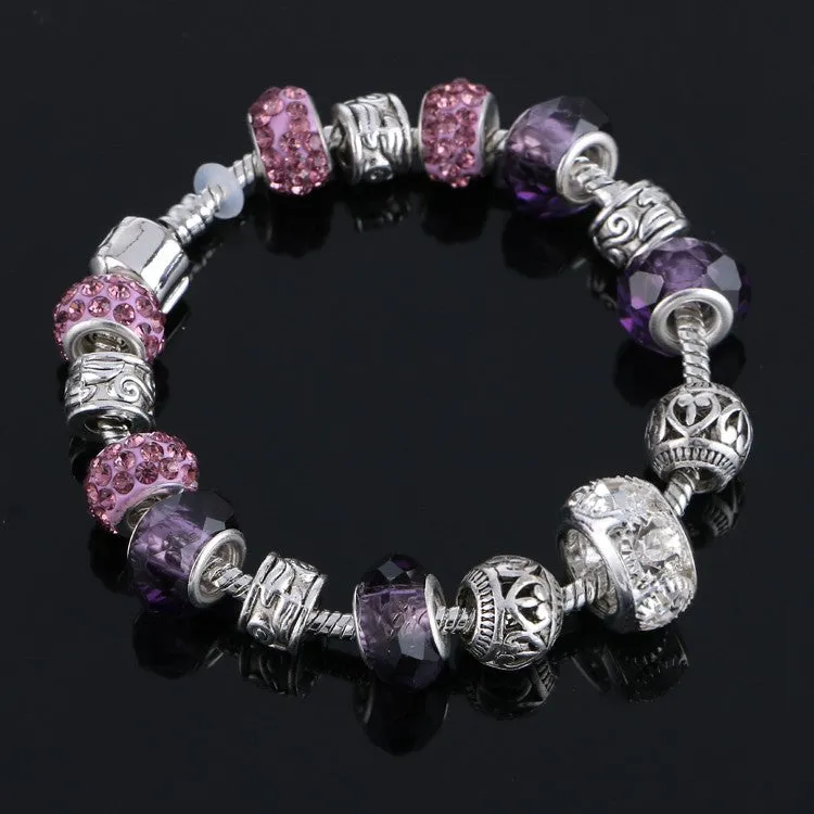 Summer style wholesale aliexpress european charm beads fit charm bracelets for women