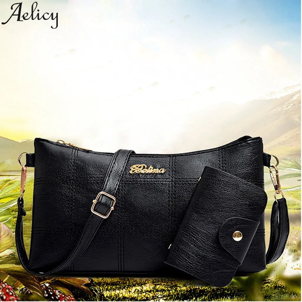 Top-Handle Capacity Leather Crossbody Shoulder Bags Women