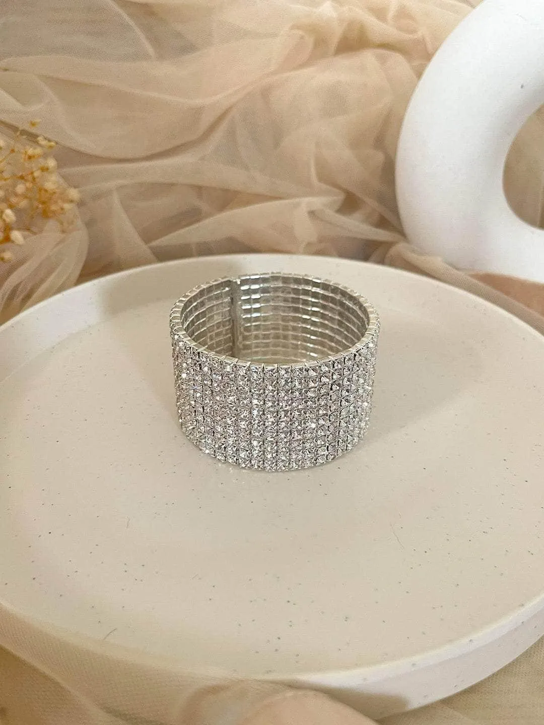 Wedding Crystal Bangle Bracelets