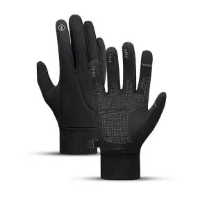 Winter Cycling Gloves Waterproof Fleece Velvet Touch Screen Bike Gloves For Fishing Hiking Winter Gloves